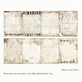 Vintage style scrapbook paper set with dusty photo frame and grid patterns for journaling - Various Patterns / Blank Grid