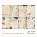 Small World vintage scrapbooking kit with 9 white kraft paper decorative frames - Various Patterns / Small World