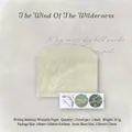 Artistic light green silver-stamped envelope set with branch pattern and sealing stickers - Wilderness Wind