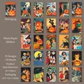 Σετ 50 vintage washi αυτοκόλλητα Halloween με ρετρό σχέδια για πάρτι με κολοκύθες - Πάρτι Κολοκύθας