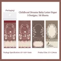 Set cartoleria vintage con 3 disegni di fiabe classiche europee su carta pregiata - Bambino da Sogno