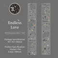 Sternenhimmel-Poet Laser-Silber PET-Klebeband für DIY-Journaling, 30mm x 2m Rolle - Endlose Liebe