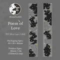 Poetry of Love PET-Klebeband mit Lasersilber-Finish und englischen Versen für DIY-Scrapbooking - Liebesgedicht