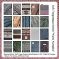 Σετ 40 διακοσμητικά αυτοκόλλητα Soft Warmth με σχέδια πλεξίματος από χαρτί Kraft - Ζεστή Αφήγηση
