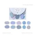 Vintage 3D foam wax seal stickers set with snowflake and butterfly motifs in blue tones - Blue Conveys The Wind
