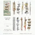 Autocollants vintage en Washi et PET avec motifs de papillons et vieux papiers créatifs - Tissage de Fragments