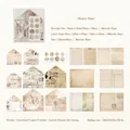 Broken Time vintage envelope set with retro newspaper textures for DIY journaling - Broken Time