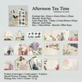 Retro afternoon tea stationery set with vintage envelopes and paper for DIY journaling - Afternoon Tea Time