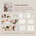 Vintage islands series collage handbook set with retro envelopes and floral scrapbooking paper - Collage Handbook