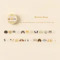 Niedliches Hunde-PET-Dekoband 15mm Breite für DIY-Scrapbooking und Tagebücher - Energetischer Welpe