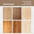 30 hojas de papel decorativo con textura de madera para scrapbooking 100x140mm - Madera Clara