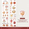 Lucky Baking themed washi tape featuring hand-drawn strawberry cakes and donuts - Lucky Baking