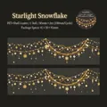 Starry Snowflake PET tape with gold shell light finish for DIY scrapbooking - 50mmx2m / Starry Snowflake