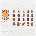 Cozy Bear Den Scrapbooking Sticker Set mit 40 niedlichen Bärenstickern für Bastelarbeiten - Gemütliche Bärenhöhle
