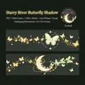 Starry butterfly PET tape with shell light finish for DIY scrapbooking craft 50mm - 50mmx2m / Galaxy Butterfly Shadow