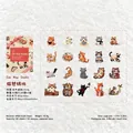 Cat Nap Studio Stickerei Haustier Sticker Set für DIY Tagebuch mit 40 Katzen Motiven - Katzen Nickerchen Studio