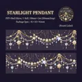 PET-Klebeband mit Sternanhängern und Muschelglanz für DIY-Scrapbooking-Dekoration - 50mmx2m / Stern Anhänger
