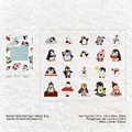 Niedliche Eisbär- und Pinguin-Aufkleber aus der Serie Soft Fluffy Igloo für Bastelarbeiten - Weicher Flausch Iglu