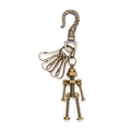 Portachiavi robot in bronzo vintage con gancio in metallo inciso per borse e pantaloni - Bronzo