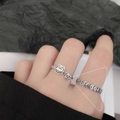 Retro 925 sterling silver Lucky Cat open ring set with lucky coin pendant details - Adjustable Open / Thai Silver / Money Coin