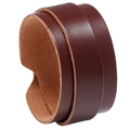 Doppellagiges braunes Echtleder-Wickelarmband für Herren im Retro-Motorrad-Stil - Braun
