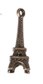 Vintage bronze Eiffel Tower pendant charm for DIY jewelry making and keychains - Mini Tower Print