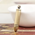 Vintage bronze bullet pendant 62mm for DIY jewelry making and necklace accessories - Bronze