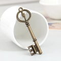 Vintage bronze lightning bolt key pendant alloy accessory for DIY jewelry making - Bronze