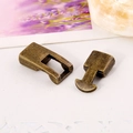 Antike Knebelverschlüsse aus Bronzelegierung für DIY-Schmuckherstellung und Lederzubehör - Bronze