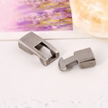 Vintage-Hakenverschluss aus Metall in Altsilber für DIY-Schmuck und Lederhandwerk - Antiksilber