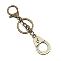 Vintage bronze alloy handcuff keychain with 1314 engraving and lobster clasp - Handcuffs