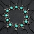 Luminous 12 constellations pendant necklace set with galaxy pattern and black cords - 12 Styles Mixed