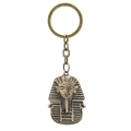 Porte-clés Pharaon Égyptien Toutânkhamon en bronze vintage fabriqué en alliage de zinc - Tête de Pharaon