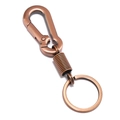 Llavero de coche vintage en cobre con clip de resorte y anillo de metal para hombres - Cobre Rojo Antiguo