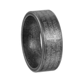Anello retrò in acciaio inox con incisione religiosa e finitura in metallo opaco - US 6 / Argento Antico (Scrittura Spagnola)