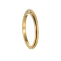 Detail van gouden draaibare spinner ring met getextureerde matte afwerking en binnenband - US 6 / 2mm / Goud