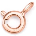 Polierter S925 Sterling Silber Federringverschluss in Roségold für Schmuckherstellung - Roségold