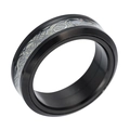 Lichtgevende ring van roestvrij staal met drakenpatroon en Keltische knoop - US 6 / Zilver Drakenpatroon