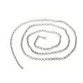 Collana a catena fai-da-te argento minimalista con chiusura a moschettone - 80cm / Argento