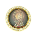 Accessorio per telefono amuleto tailandese rotante dorato con cristalli e divinità - Stile 3 (YJ10-5870)