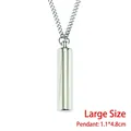 Large Size - 1.1*4.8cm Silver