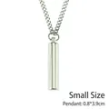 Small Size - 0.8*3.9cm Silver