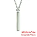 Medium Size - 0.9*4.8cm Silver