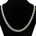 Two-tone mixed chunky cuban link and gold rope chain necklace for layered street style - Interwoven Necklace