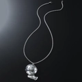 Collana con pendente pallone e scarpa da calcio in acciaio inossidabile argento da uomo - Catena a scatola da 0,3*70 cm / Argento (Calcio)