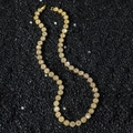 Klassieke 8mm hiphop tennis ketting voor heren in goud met ronde zirkonia diamanten - Ketting / 45cm / Goud