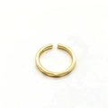 Detailed macro view of S925 sterling silver gold plated ring with wave texture - Full S925 Sterling Silver / Gold