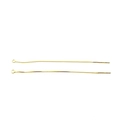 Minimalist S925 silver box chain earring threads in gold finish for DIY jewelry - Full 925 Sterling Silver / Gold
