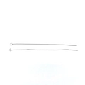 Minimalist S925 sterling silver box chain earrings featuring a long dangle needle design - Full 925 Sterling Silver / White Gold