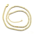 Détail de la chaîne tennis dorée avec oxydes de zirconium et fermoir à breloque coeur - Argent 925 / Zirconia Champagne Plaqué Or